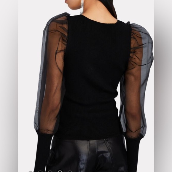 •Veronica Beard •Finian Puff Sleeve Sweetheart Top •Worn Once •Size: Small - Picture 3 of 10